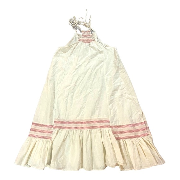 FREE PEOPLE | Another Love Smocked Midi Dress Sz S Linen Cotton Blend - Picture 4 of 8